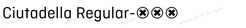 Ciutadella Regular字体转换